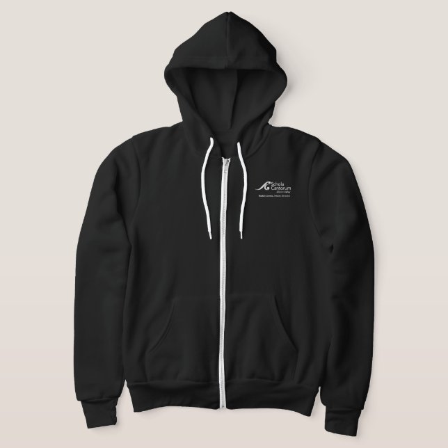 Schola Cantorum Hoodie zip jacket for men (Laydown)