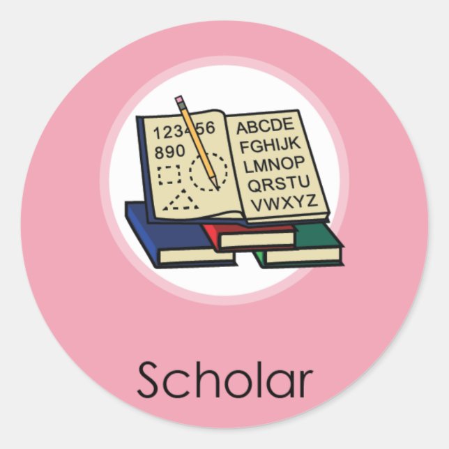 Scholar Doljabi Doljanchi Dol Korean birthday Classic Round Sticker (Front)