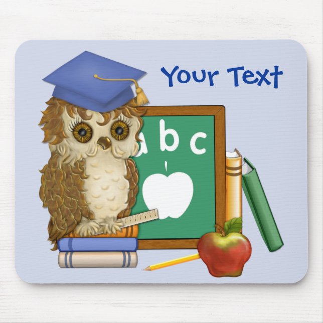 Scholar Owl Mouse Mat (Front)
