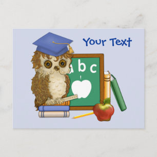 Scholar Owl Postcard
