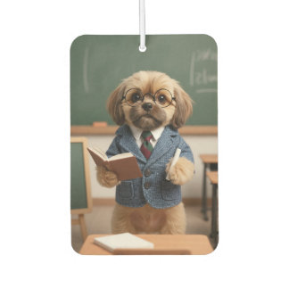 Scholar Shih Tzu, Professor Classroom Teacher Gift Car Air Freshener