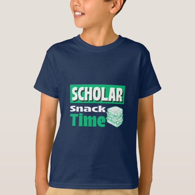 Scholar Snack Time-School Lunch Break t-shirt (Front)