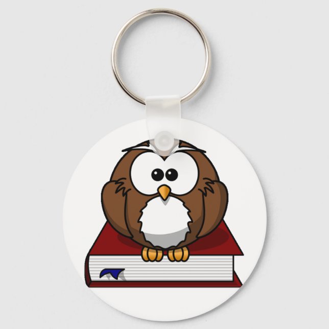 Scholarily Owl Key Ring (Front)