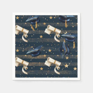 Scholarly Celebrations: Graduation Party Plates Napkin