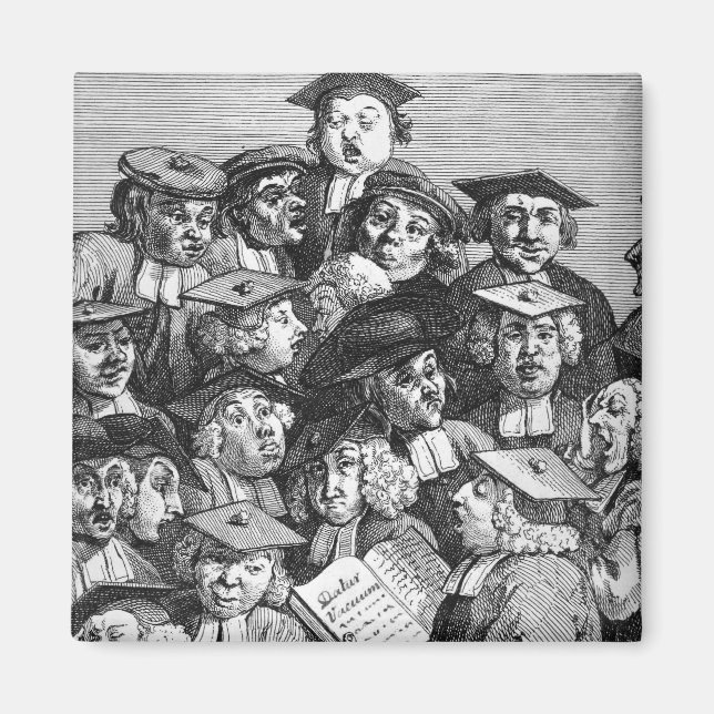 Scholars at a Lecture, 20th January 1736-37 Magnet (Front)