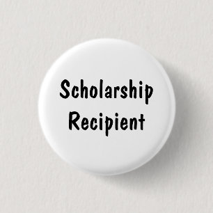 Scholarship Recipient 3 Cm Round Badge