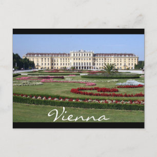 schönbrunn gardens vienna postcard