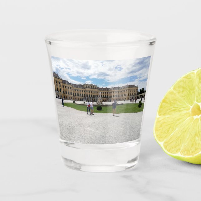 Schönbrunn Palace Vienna, Austria Shot Glass (Front)