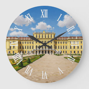 Schönbrunn Palace Vienna Austria Travel Large Clock