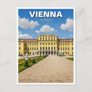 Schönbrunn Palace Vienna Austria Travel Postcard