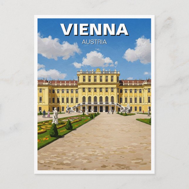 Schönbrunn Palace Vienna Austria Travel Postcard (Front)