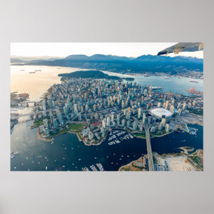 Schöne Luftbilder Vancouver Poster