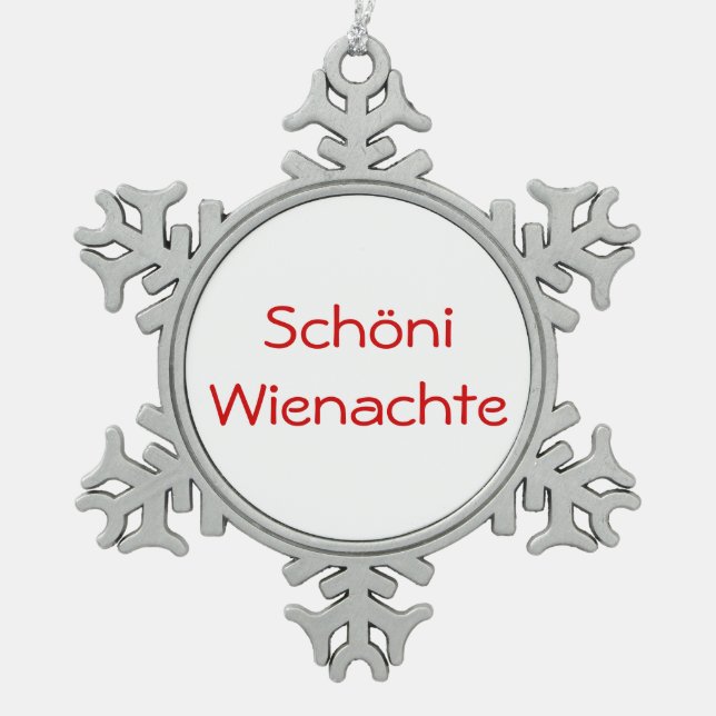 Schöni Wienachte - ornament (Front)