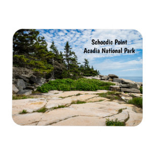 Schoodic Point in Acadia National Park in Maine Magnet