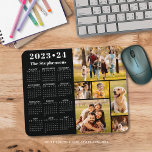 School 2023-2024 Calendar 6 Photo Custom Colour Mouse Mat<br><div class="desc">Create your own personalised, custom colour photo and calendar mouse pad featuring a 2023-24 school year-at-a-glance calendar and an easy-to-upload photo collage template featuring 6 pictures in various shapes and sizes, both horizontal and vertical to accommodate a wide variety of photo subjects. Personalise with a family name, individual name, monogram...</div>