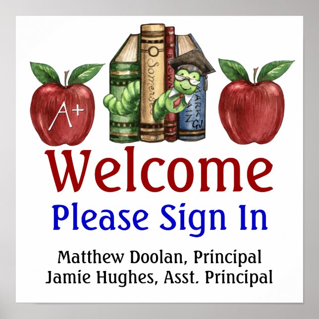 School Administration / Sign In Poster - SRF (Front)