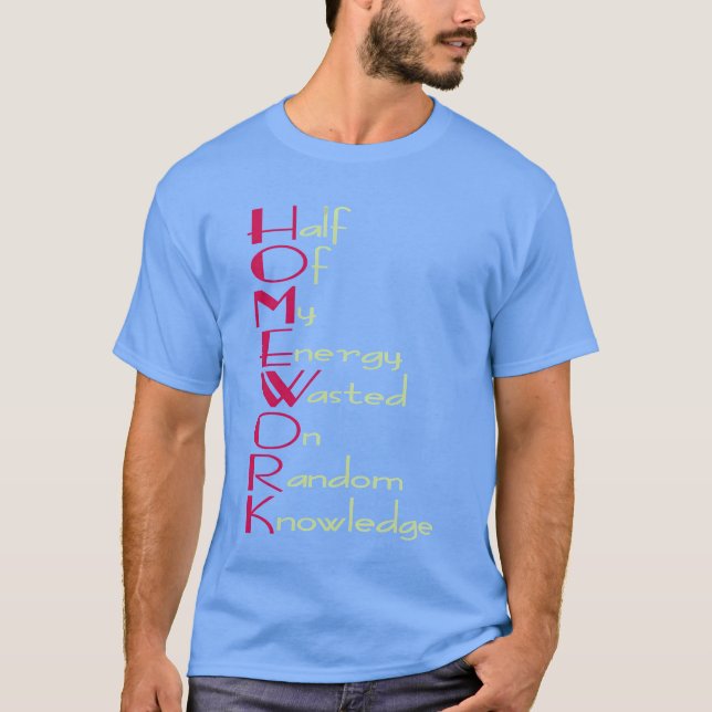 School and irony A dangerous miture funny T-Shirt (Front)