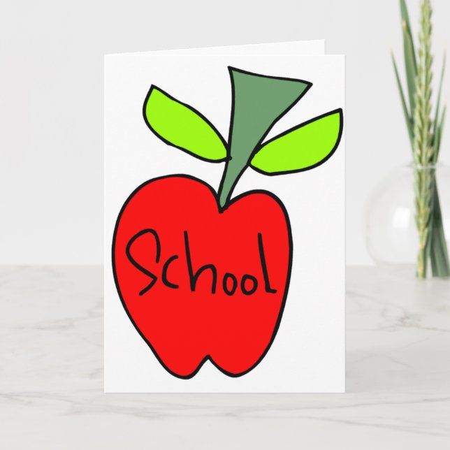 School Apples Card (Front)