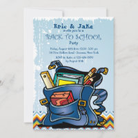 School Backpack Invitation