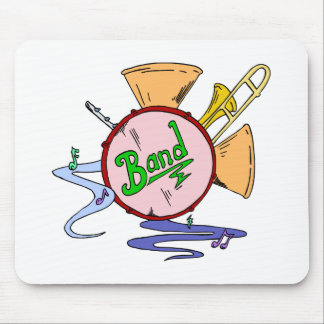 School Band Logo Musical Instruments Musician Mouse Mat