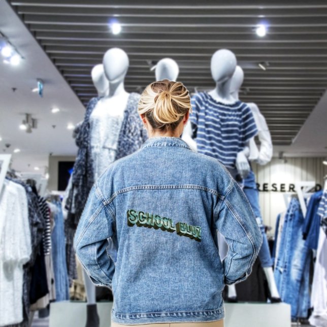 School Bluz-3D Denim Jacket (IT'S okay to have the blues, especially when wearing this denim jacket!)