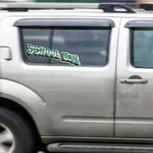 School Bluz-3D Window Cling