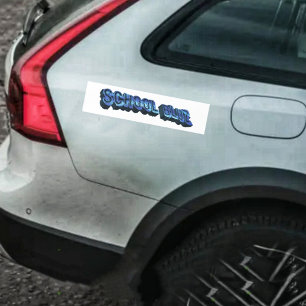 School Bluz-3DII Bumper Sticker