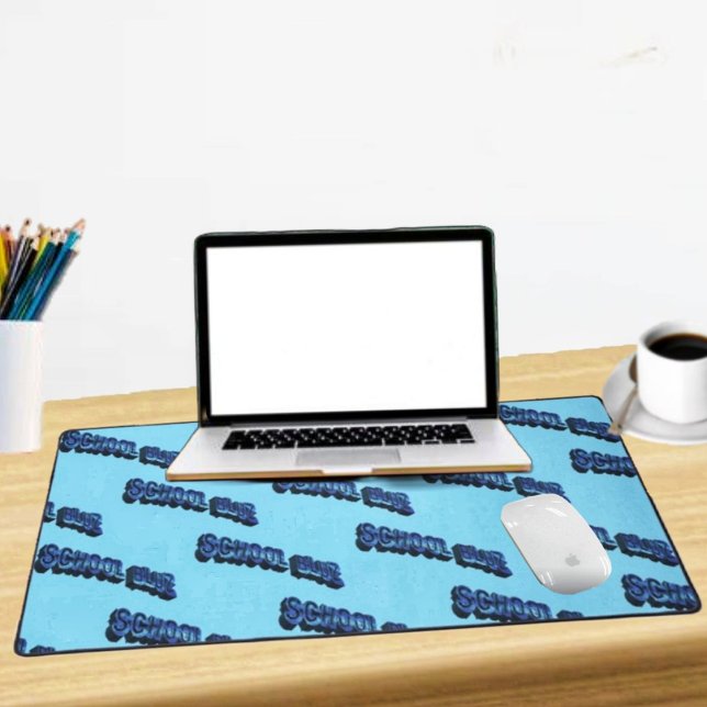 School Bluz-3DII  Desk Mat (A desk mat should reflect your own expressive, personality!)