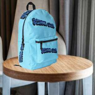 School Bluz-3DII  Printed Backpack