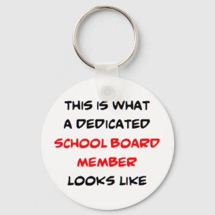 school board member, dedicated key ring