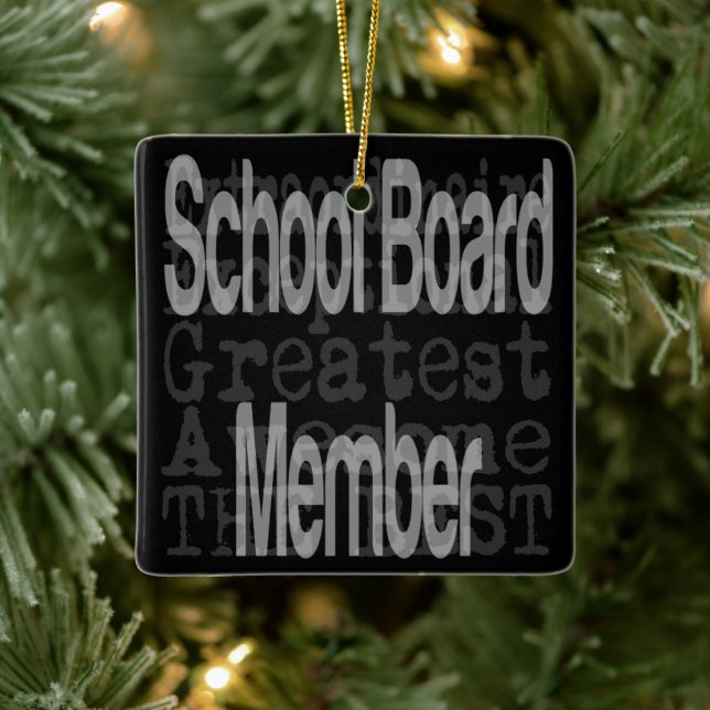School Board Member Extraordinaire Ceramic Ornament (Tree)