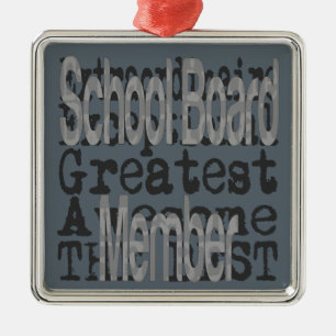 School Board Member Extraordinaire Metal Tree Decoration