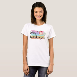 School Bookkeeper Colourful T-Shirt