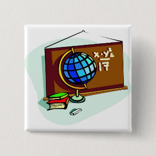 School Bulletin Board 15 Cm Square Badge