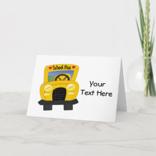 School Bus 2 (Customisable) Card