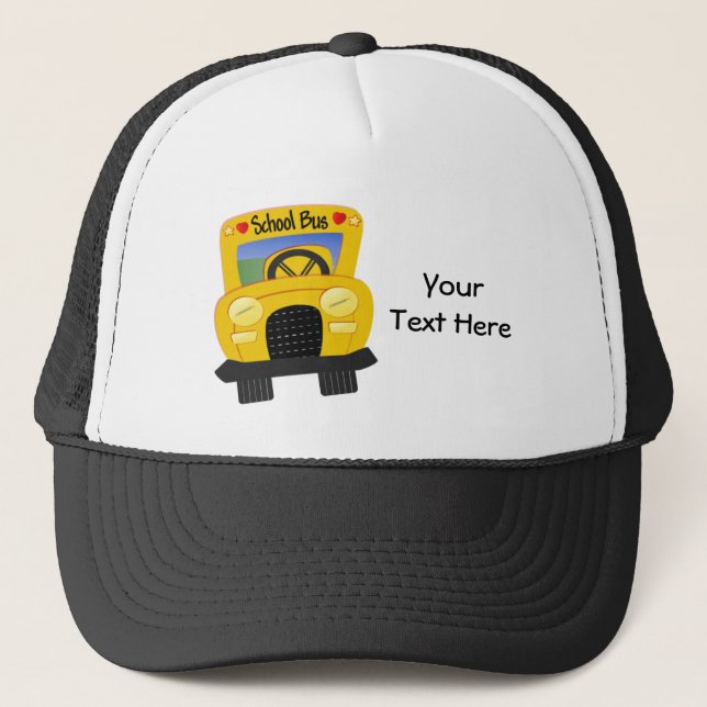 School Bus 2 (customisable) Trucker Hat (Front)