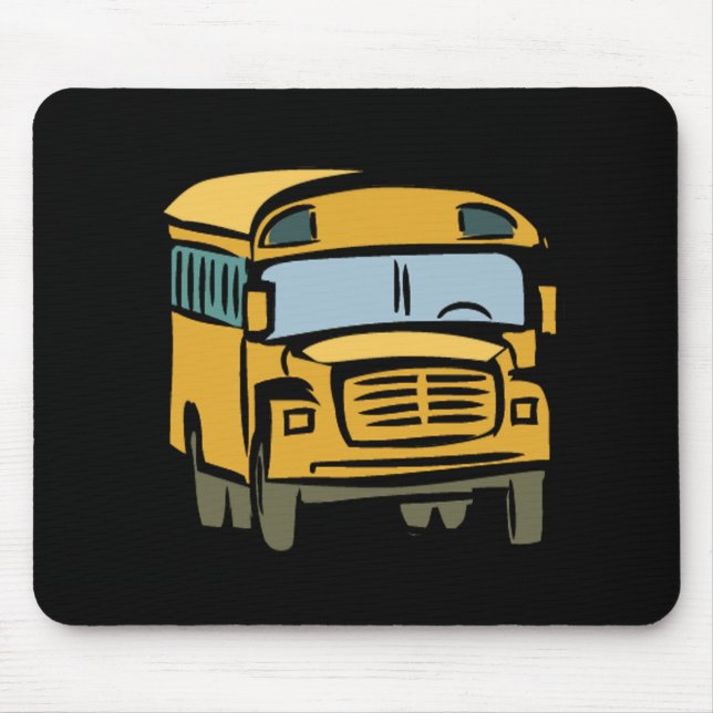 School Bus 2 Mouse Mat (Front)