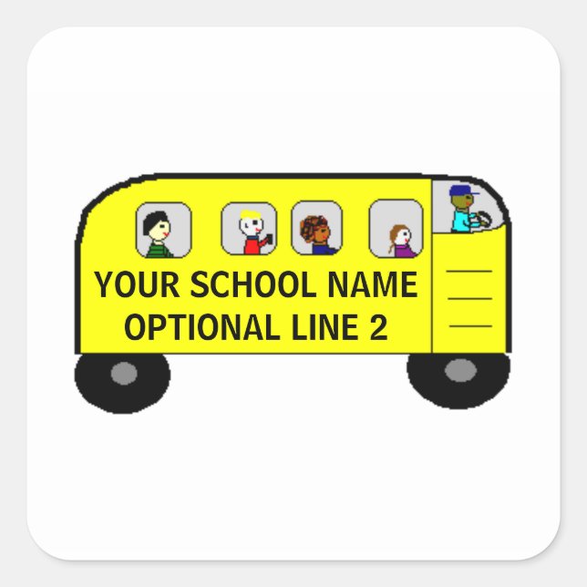 SCHOOL BUS -  a Your School product - sticker (Front)