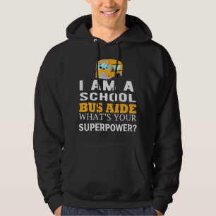 School Bus Aide Funny Back to School Hoodie