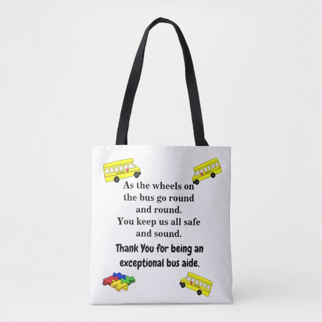 School Bus Aide Tote (Front)