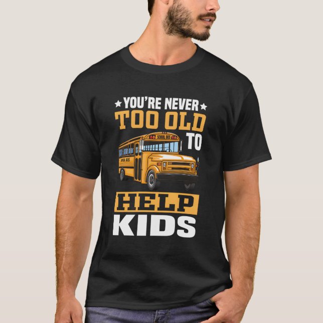 School Bus Attendant For A School Bus Monitor T-Shirt (Front)