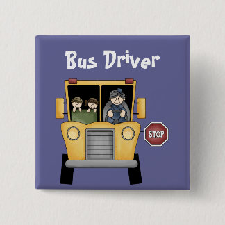 School Bus ~ Bus Driver Customisable Button
