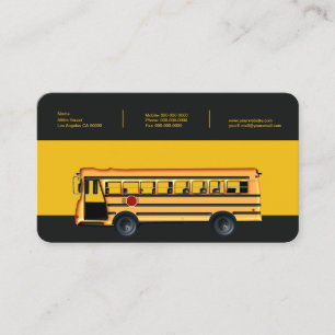 School Bus Business Card