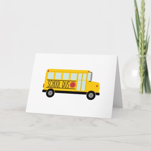 School Bus Card (Front)