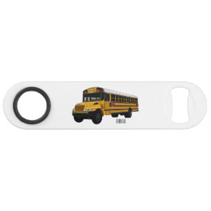 School bus cartoon illustration