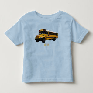 School bus cartoon illustration  toddler T-Shirt