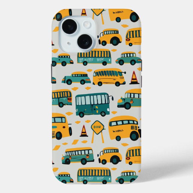 School Bus Case-Mate iPhone Case (Back)