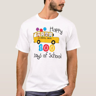 School Bus Celebrate 100 Days T-Shirt