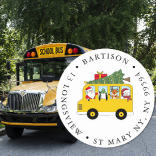 school bus  company Classic Round Sticker