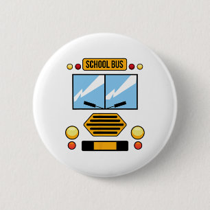 School Bus Costume Cool Easy Vehicle Halloween Gif 6 Cm Round Badge
